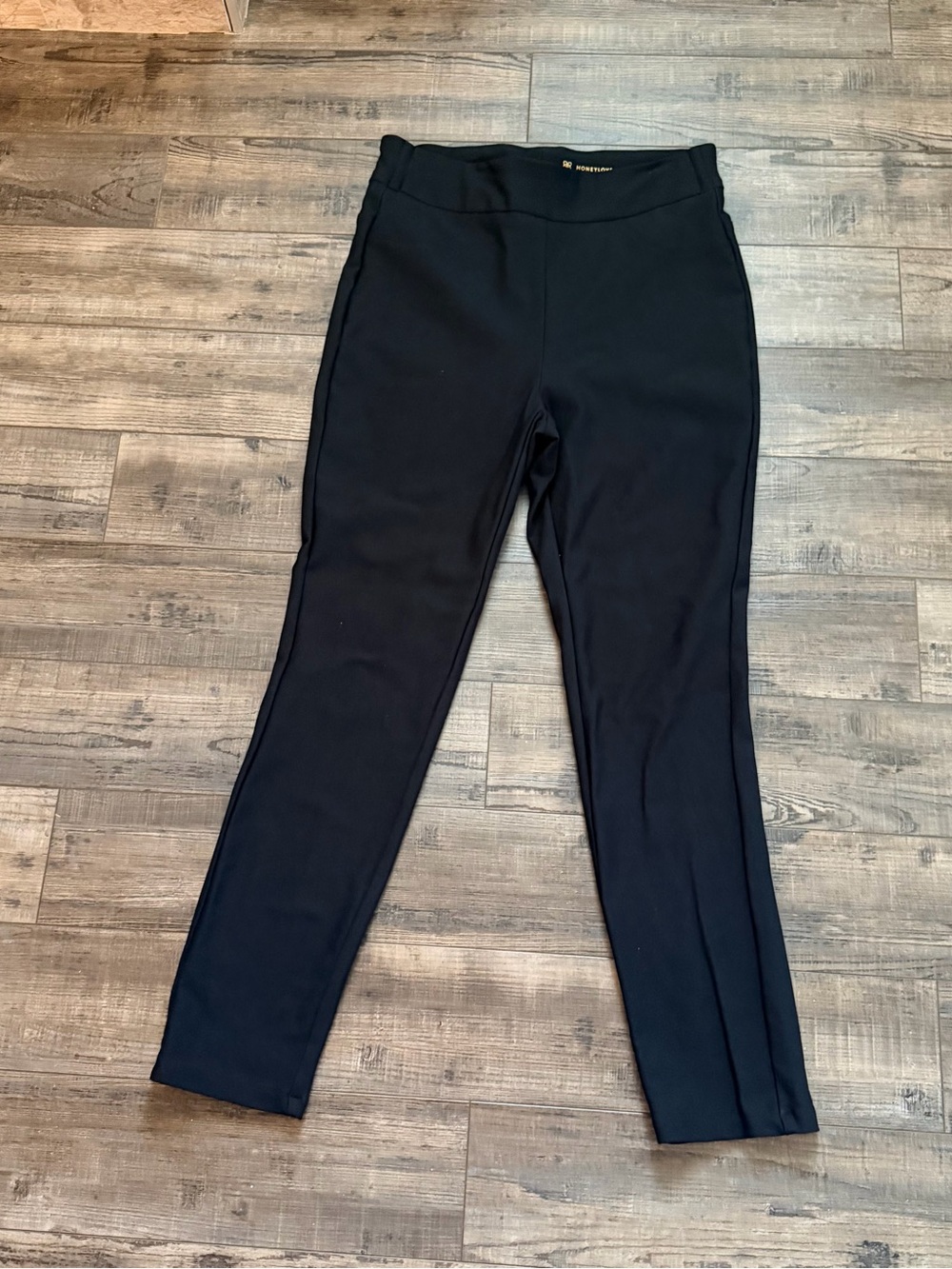 Honeylove Black Skinny Ponte Pull-On Pants